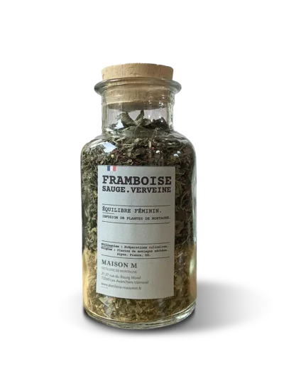 photo de l'infusion Maison M framboise sauge verveine